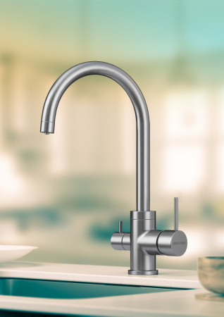 Смеситель для кухни Paulmark ESSEN Es213211-BS на мойку никель